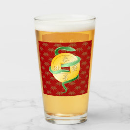 Chinesischer Mondneubauten Snake 2025 Goldmünze Glas