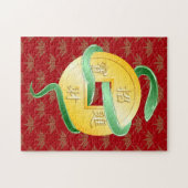 Chinesischer Mondneujahrsfest der Schlange 2025 Wo Puzzle (Horizontal)