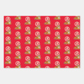 Chinesischer Montag Neujahr Tiger Zodiac Glück Geschenkpapier Set (Vorderseite 3)