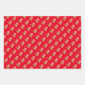 Chinesischer Montag Neujahr Tiger Zodiac Glück Geschenkpapier Set (Vorderseite)