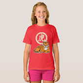 Chinesischer Montag Neujahr Tiger Zodiac Glück T-Shirt (Vorne ganz)