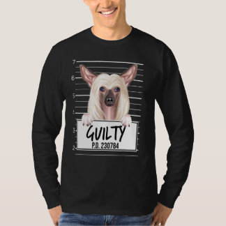 Chinesischer Mugshot Guilty Dog T-Shirt