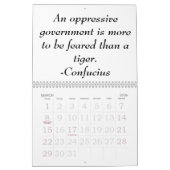 Chinesischer neues Jahr Konfuzianerkalender Kalender (Mär 2026)