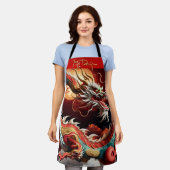 Chinesischer Neujahrdrache 2024 Ap03 Schürze (Getragen)