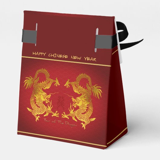 Chinesischer Neujahrdrache 2024 Doppeldragons TFB Geschenkschachtel (Rückseite)