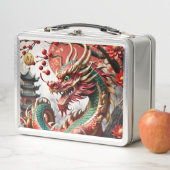 Chinesischer Neujahrdrache 2024 Monogram LBox02 Metall Brotdose (Beispiel)