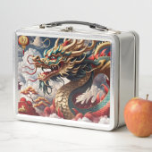 Chinesischer Neujahrdrache 2024 Monogram LBox04 Me Metall Brotdose (Beispiel)
