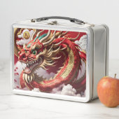 Chinesischer Neujahrdrache 2024 Monogram LBox05 Me Metall Brotdose (Beispiel)