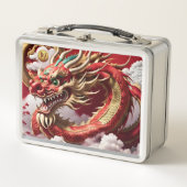 Chinesischer Neujahrdrache 2024 Monogram LBox05 Me Metall Brotdose (Vorderseite)