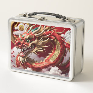 Chinesischer Neujahrdrache 2024 Monogram LBox05 Me Metall Brotdose
