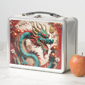 Chinesischer Neujahrdrache 2024 Monogramm LBox01 Metall Brotdose (Beispiel)