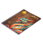 Chinesischer Neujahrdrache 2024 Monogramm N Notizblock (Linke Seite)