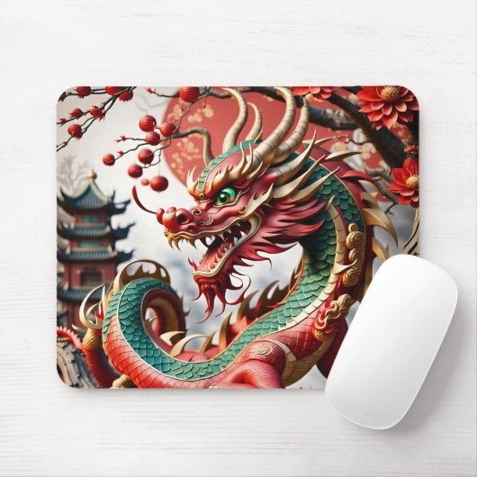 Chinesischer Neujahrdrache 2024 MP02 Mousepad (Mit Mouse)