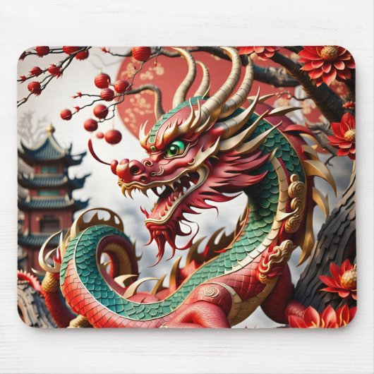Chinesischer Neujahrdrache 2024 MP02 Mousepad (Vorne)