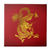 Chinesischer Neujahrdrache 2024 - Papierschnitt T Fliese (Vorderseite)