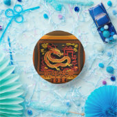 Chinesischer Neujahrdrache 2024 PPB02 Pappteller (Party)