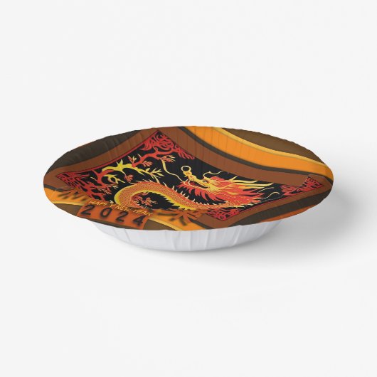 Chinesischer Neujahrdrache 2024 PPB03 Pappteller (Gewinkelt)