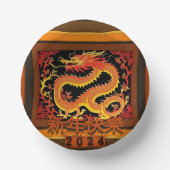 Chinesischer Neujahrdrache 2024 PPB03 Pappteller (Vorderseite)