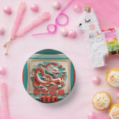 Chinesischer Neujahrdrache 2024 PPB04 Papierhüllen Pappteller (Party)