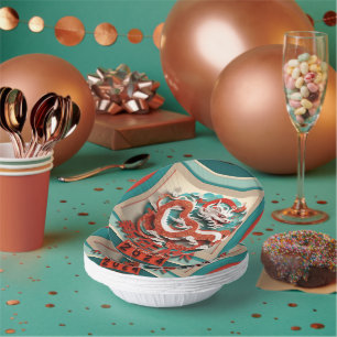 Chinesischer Neujahrdrache 2024 PPB04 Papierhüllen Pappteller