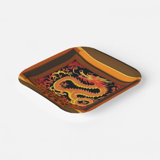 Chinesischer Neujahrdrache 2024 PPP03 Pappteller (Gewinkelt)