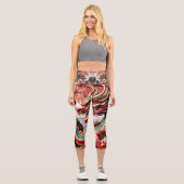 Chinesischer Neujahrdrache 2024 Zodiac Birthday Le Capri Leggings (Vorderseite)