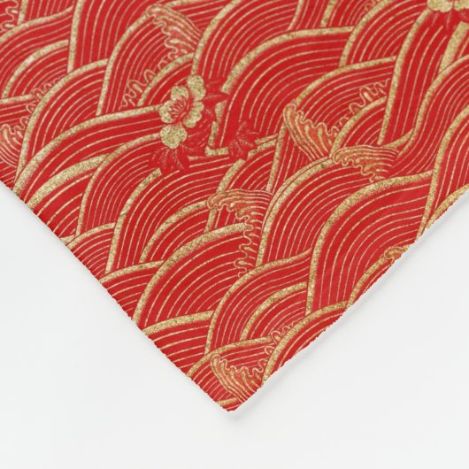 Chinesischer Neujahrdrache dekoriert Muster FB Fleecedecke (Ecke)