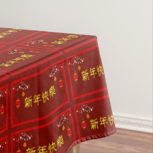 Chinesischer Neujahrsbrief Tischdecke