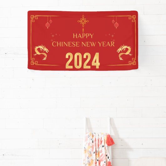 Chinesischer Neujahrsdrache 2024 Banner (InSitu)
