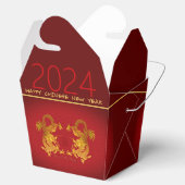 Chinesischer Neujahrsdrache 2024 - Doppel-Drachen- Geschenkschachtel (Geöffnet)