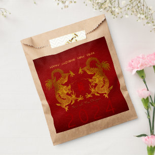 Chinesischer Neujahrsdrache 2024 Doppeldrache FBg Geschenktütchen