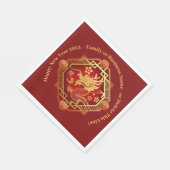 Chinesischer Neujahrsdrache 2024 Namensdrache hinz Serviette (Ecke)