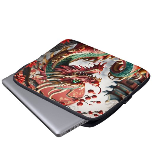 Chinesischer Neujahrsdrache 2024 NotebookS02 Laptopschutzhülle (Vorne Knopf)