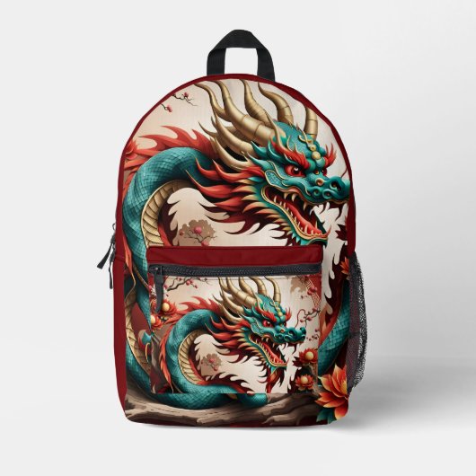 Chinesischer Neujahrsdrache 2024 PBP1 Bedruckter Rucksack (Vorderseite)