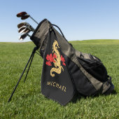 Chinesischer Neujahrsdrache 2024 Personalisiert Golfhandtuch (Gras)