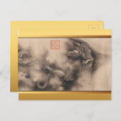 Chinesischer Neujahrsdrache 2024 Postkarte (Vorne/Hinten)