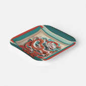 Chinesischer Neujahrsdrache 2024 PPP04 Teller (Gewinkelt)