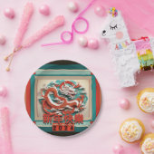 Chinesischer Neujahrsdrache 2024 RPPP04 Pappteller (Party)