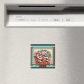 Chinesischer Neujahrsdrache 2024 SqM04-Magnet Magnet (In Situ (Geschirrspüler))
