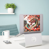 Chinesischer Neujahrsdrache 2024 VST02 Aufkleber (Laptop auf Schreibtisch)