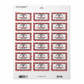 Chinesischer Neujahrsdrache Adressaufkleber (Vorne)