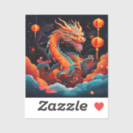 Chinesischer Neujahrsdrache Aufkleber