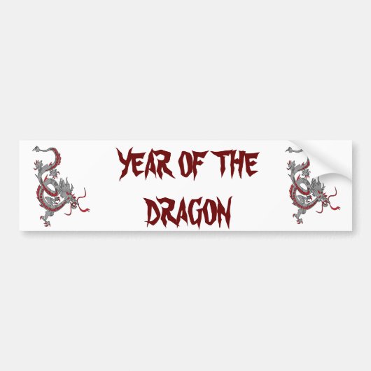 Chinesischer Neujahrsdrache Autoaufkleber (Vorne)
