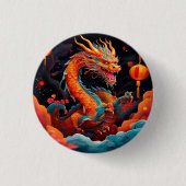 Chinesischer Neujahrsdrache Button (Vorderseite)