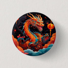 Chinesischer Neujahrsdrache Button