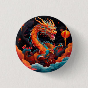 Chinesischer Neujahrsdrache Button