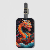 Chinesischer Neujahrsdrache Gepäckanhänger (Vorderseite Vertikal)