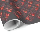 Chinesischer Neujahrsdrache Geschenkpapier (Rolleneckpunkt)