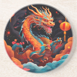 Chinesischer Neujahrsdrache Getränkeuntersetzer