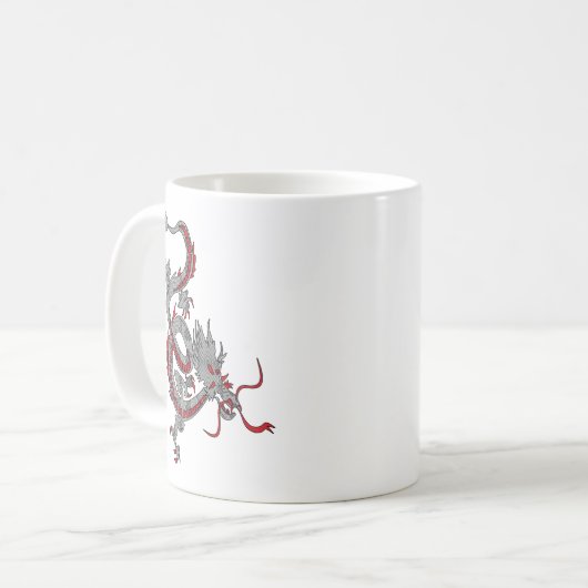Chinesischer Neujahrsdrache Kaffeetasse (Vorderseite Links)